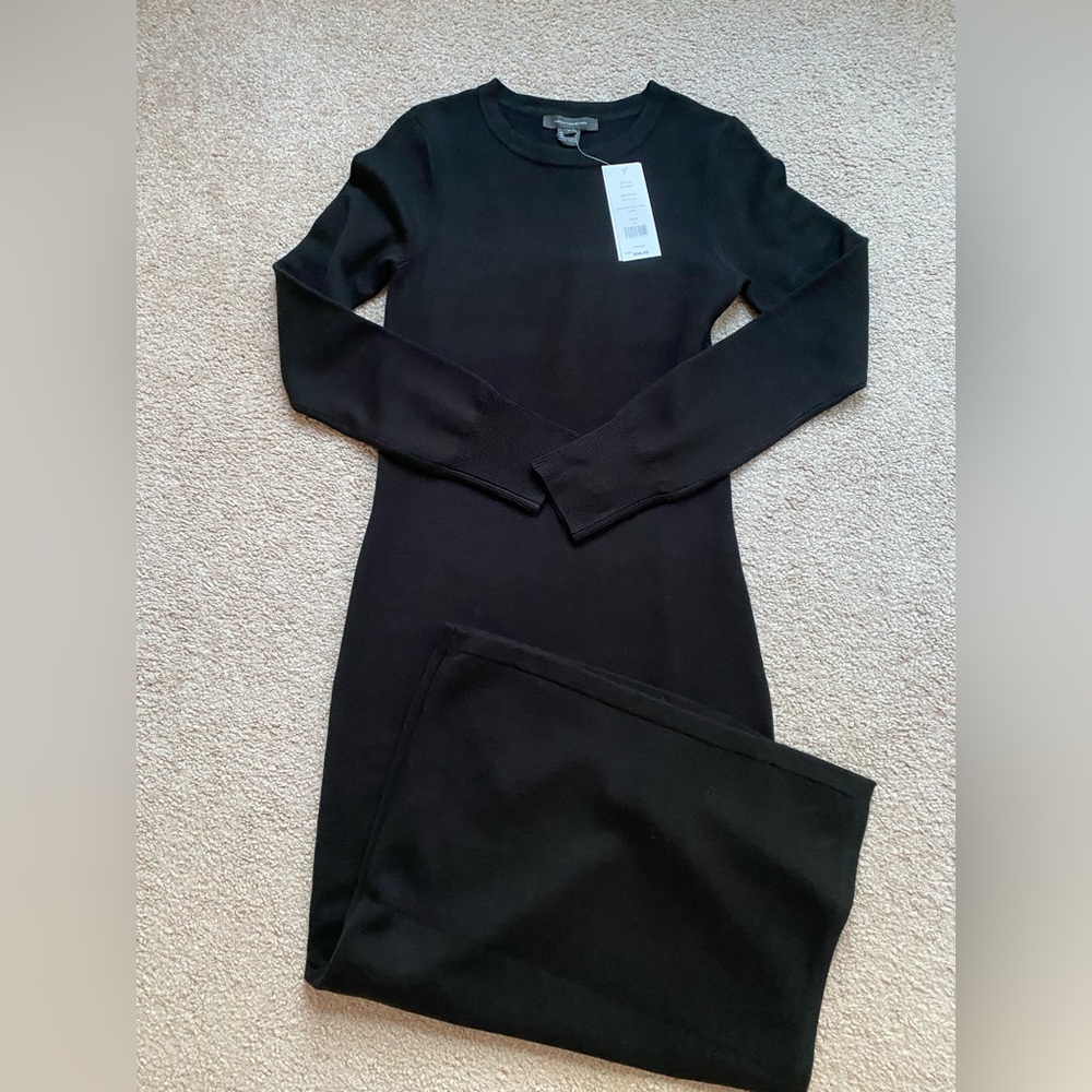 NWT French Connection Black Sweater Dress- size medium